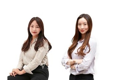 (사진 왼쪽부터)김명주 책임 디자이너과 변지윤 수석 개발자 /사진=뮤자인 제공
