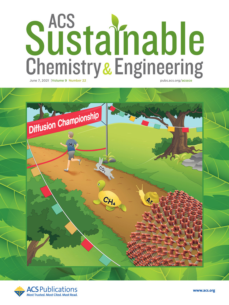 국제학술지 「ACS Sustainable Chemistry & Engineering」 표지논문 커버이미지.