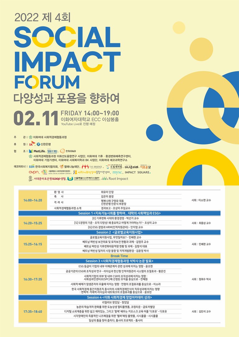 이화여대, 제4회 소셜 임팩트 포럼 개최