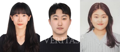 (왼쪽부터)경상국립대 나노신소재공학과 박혜연, 손준수, 정윤혜씨./사진=경상국립대 제공