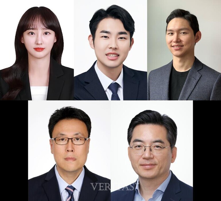 (윗줄 왼쪽부터) 고려대&KIST 박예지 박사(제1저자), 인천대 권태현 교수(교신저자), 서강대 백서인 교수(교신저자), (아랫줄 왼쪽부터) KIST 유성종 박사(교신저자), 고려대 이광렬 교수(교신저자)/사진=고려대 제공