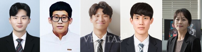 (왼쪽부터) 고려대 세종캠퍼스 임학현 석사과정생, 한국전자통신연구원 최중락 박사, 고려대 세종캠퍼스 한찬규 석사, 고려대 세종캠퍼스 안준성 교수, 한국전자통신연구원 김혜진 책임연구원