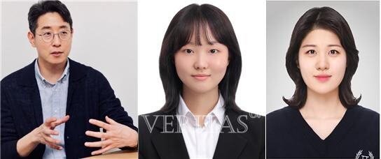 (왼쪽부터) 고려대 보건정책관리학부 김진호 교수(교신저자), 고려대 보건과학과 남나경 석사과정(제1저자), 미국 텍사스-오스틴 대학교 손혜원 사회학과 박사과정(공동저자) /사진=고려대 제공